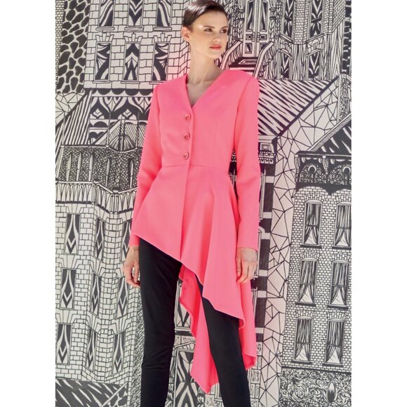 Misses Asymmetrical Hem Jacket Sewing Pattern M8048 McCalls Sizes 6-14 - Picture 5 of 8